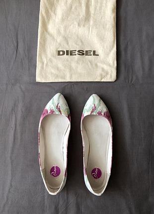 Балетки diesel котон . 39(25)