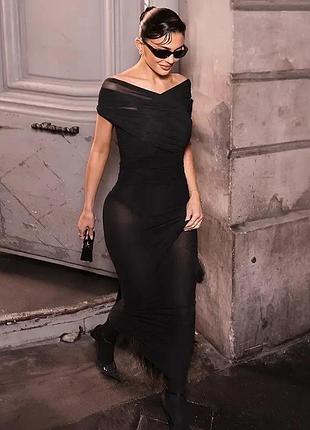 Сукня сітка, прозора, на пляж, максі, Довга, вечірня на фотосесію