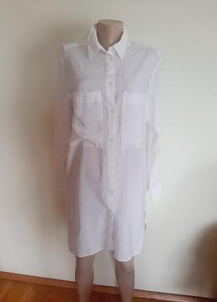 Платье рубашка h&amp;m жатка
