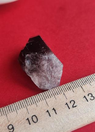 Раух топаз камінь 36*19*18   мм. димчастий кварц. камінь без оправи  раухтопаз.6 фото