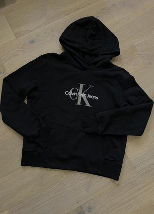 Кофта с капюшоном худи балахон calvin klein jeans оригинал
