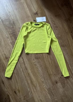 Zara новый кроп топ кофточка зара укороченная хлопок испания6 фото