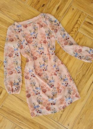 Сукня в квіти, шифонова сукня