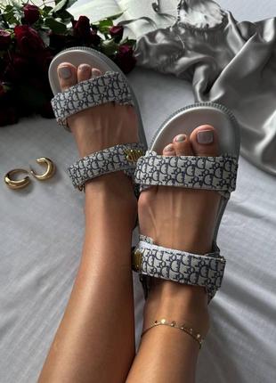 Женские сандалии в стиле chr dior топ качество 🥑