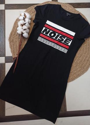 Трикотажное спортивное черное мини платье