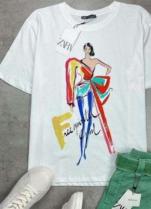 Футболка овер zara розмір l оригінал