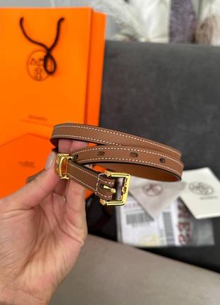 Ремінь belt hermes brown