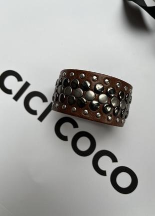 Браслет sisley кожаный