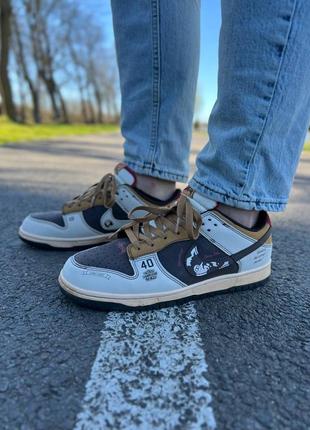 Чоловічі кросівки nike sb dunk low x stussy 40th8 фото