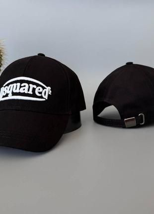 Кепка dsquared 2 черная бейсболка мужская / женская