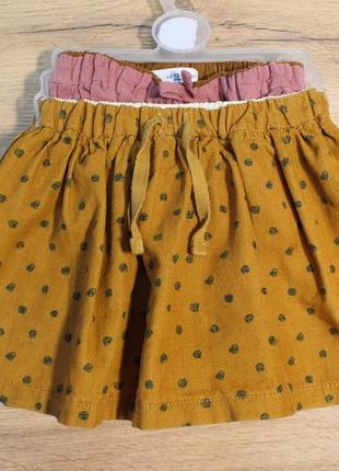 Красивый комплект юбочек от zara, для девочек 12-18м