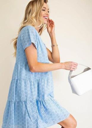 100% хлопок прошва свободное платье с прошвы оверсайз