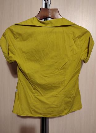 Блузка гірчичного кольору4 фото