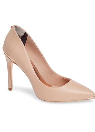 Нюдові, пудрові, рожеві жіночі туфлі, 39 розмір, ted baker , london
