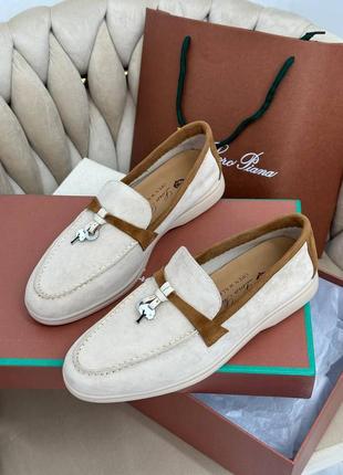 Лоферы в стиле loro piana люкс