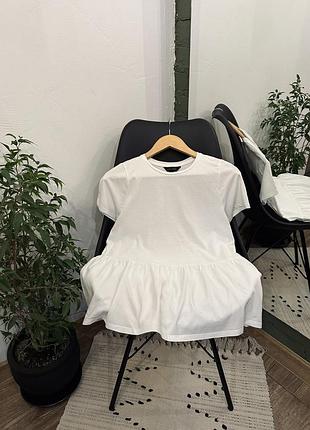 Біла котонова футболка new look🌿