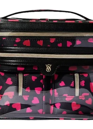 Набiр косметичек victoria’s secret 4-in-1 train case hearts