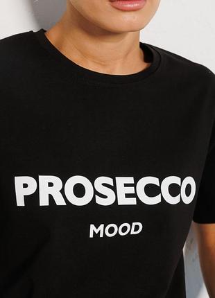 Женская футболка оверсайз prosecco mood3 фото