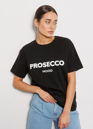 Женская футболка оверсайз prosecco mood4 фото