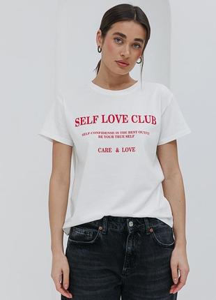 Женская футболка self love club