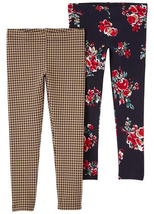 Леггинсы лосины комплект 2 шт carter`s 3t рост 93-98 см