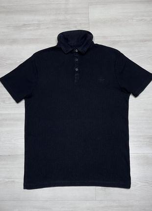 River island straight черная мужская футболка поло тенниска стрейч