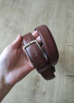 Мужской кожаный ремень jack & jones, made in italy, р.95