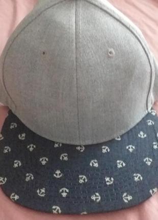 Бейсболка якоря,кепка,реперка 54-56см