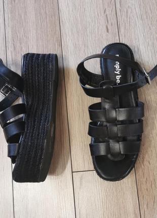 Босоножки натуральная кожа на тонкокетке simply be2 фото