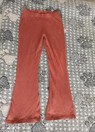 Брюки-клеш летние