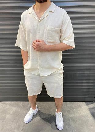 Легкий літній костюм сорочка і шорти