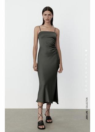 Сукня в білизняному стилі платье zara