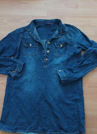 Коттоновая рубашка блуза
