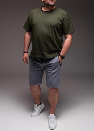 Костюм чоловічий футболка + шорти батал