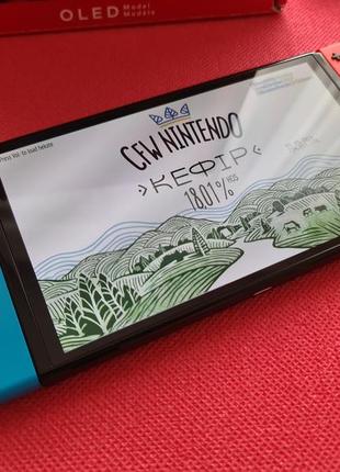 Прошита nintendo switch oled 64+128 kefir  в гарному стані (чипована)