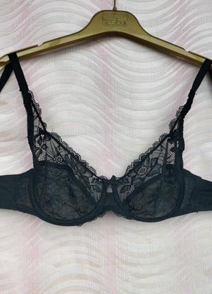🔥🔥🔥 неймовірно шикарний чорний прозорий мережевний бюстгальтер