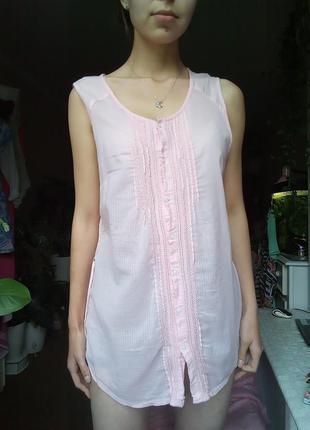 Летняя рубашка, накидка на пляж, хлопковая майка, летняя блузка