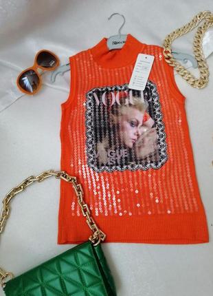 Водолазка гольф американка нежная мягкая вязка с пайетками