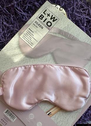 Нежнейшая люксовая сатиновая маска для сна l+w bio