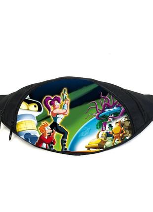 Поясная сумка бананка футурама (gb-f 08) gear bag черная