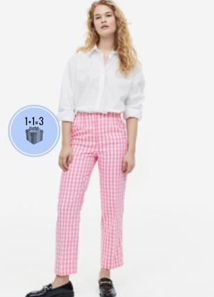 Новые! штаны брюки в клетку h&m
