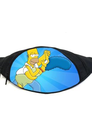Поясная сумка бананка симпсоны (gb-simpsons 05) gear bag черная