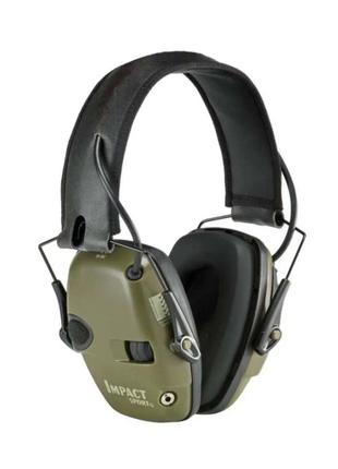 Тактические активные наушники howard leight impact sport хаки