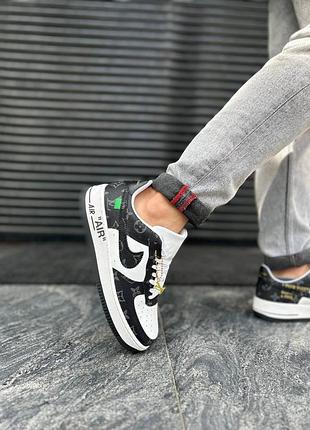 nike Alto  air Детские 1 low by virgil abloh white black x louis vuitton6 фото