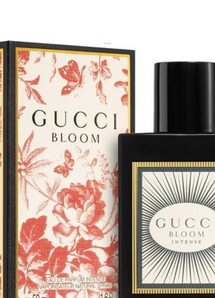 Gucci bloom intense парфюмированная вода для женщин 50мл новинка 2023 оригинал