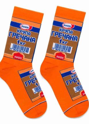 Носки с приколом высокие гречка 36-40