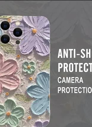 Розкішний чохол для iphone 13 з квітковим візерунком