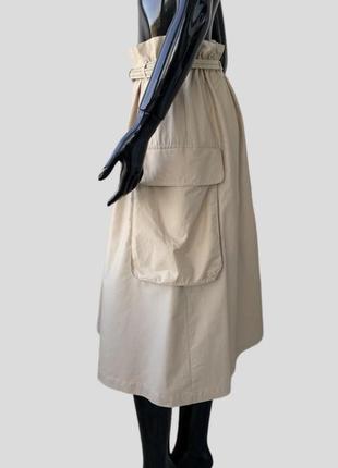 Хлопковая миди юбка карго h&m 100% хлопок5 фото