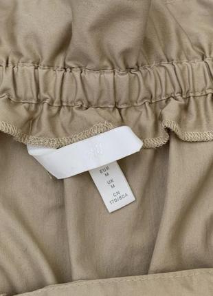 Хлопковая миди юбка карго h&m 100% хлопок7 фото