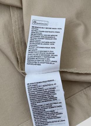 Хлопковая миди юбка карго h&m 100% хлопок9 фото